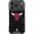 NBA Chicago Bulls Black Distressed iPhone 18 Pro Clear Case