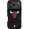 NBA Chicago Bulls Black Distressed iPhone 18 Pro Impact Case