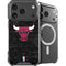 NBA Chicago Bulls Black Distressed iPhone 18 Pro MagSafe Case