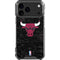 NBA Chicago Bulls Black Distressed iPhone 18 Pro Max Clear Case