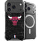 NBA Chicago Bulls Black Distressed iPhone 18 Pro Max MagSafe Case