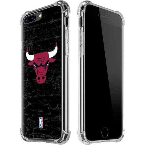 NBA Chicago Bulls Black Distressed iPhone Cases