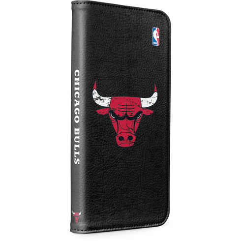 NBA Chicago Bulls Black Distressed iPhone 7 Folio Case