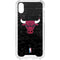 NBA Chicago Bulls Black Distressed iPhone XS Clear Case