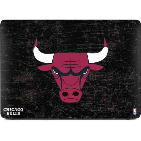 NBA Chicago Bulls Black Distressed Apple MacBook Air Skin