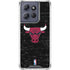 NBA Chicago Bulls Black Distressed Moto G 5G (2025) Clear Case