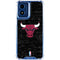 NBA Chicago Bulls Black Distressed Moto G Play 4G (2024) Clear Case