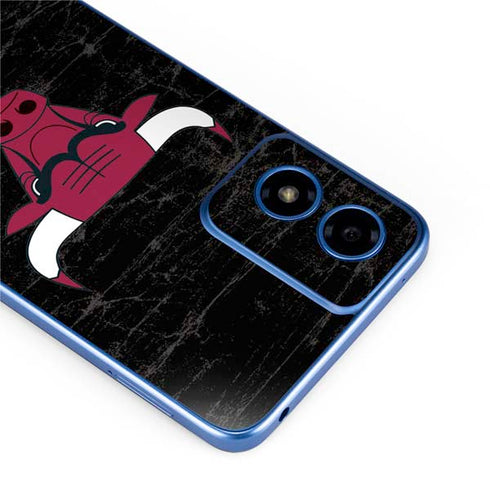 NBA Chicago Bulls Black Distressed Moto G Play 4G (2024) Skin