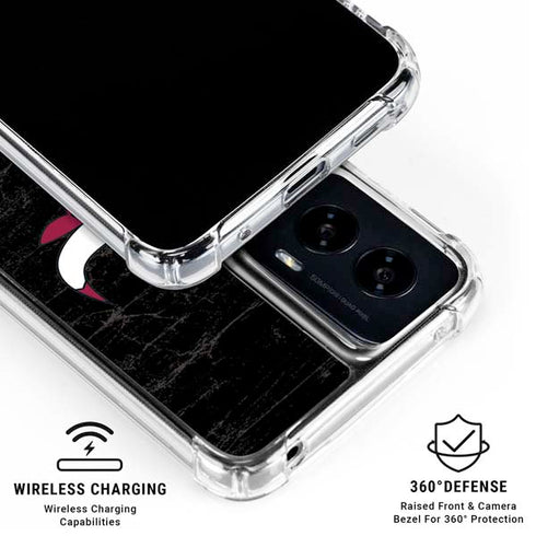 NBA Chicago Bulls Black Distressed Moto G Power 5G (2024) Clear Case