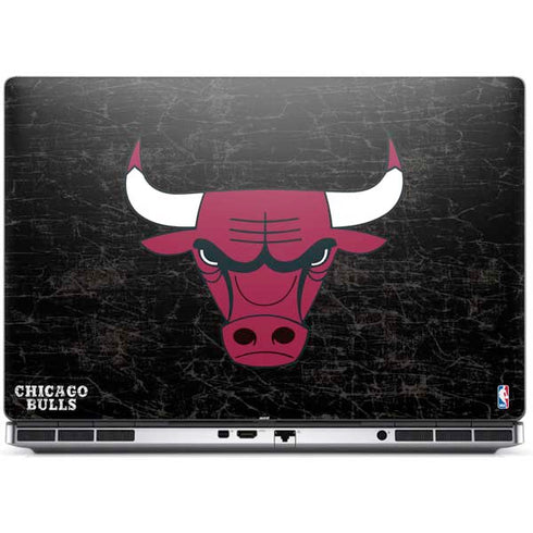 NBA Chicago Bulls Black Distressed Dell Precision Skin