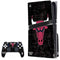 NBA Chicago Bulls Black Distressed PS5 Pro Disk Bundle Skin