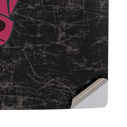 NBA Chicago Bulls Black Distressed PS5 Pro Disk Console Skin