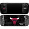 NBA Chicago Bulls Black Distressed Steam Deck Handheld Gaming Computer OLED Skin