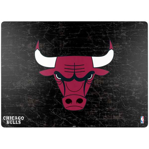 NBA Chicago Bulls Black Distressed Surface Laptop 7 13.8in Skin