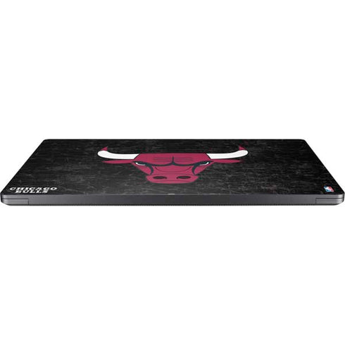 NBA Chicago Bulls Black Distressed Surface Laptop 7 13.8in Skin