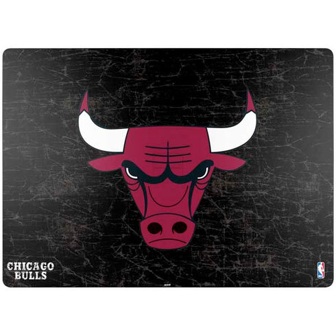 NBA Chicago Bulls Black Distressed Surface Laptop 7 15in Skin