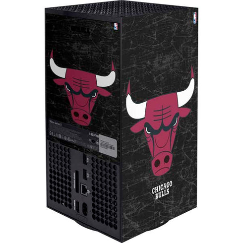 NBA Chicago Bulls Black Distressed XBox Series X Digital Edition Bundle Skin