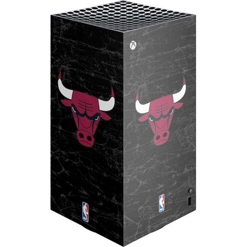 NBA Chicago Bulls Black Distressed Xbox Series X Skins
