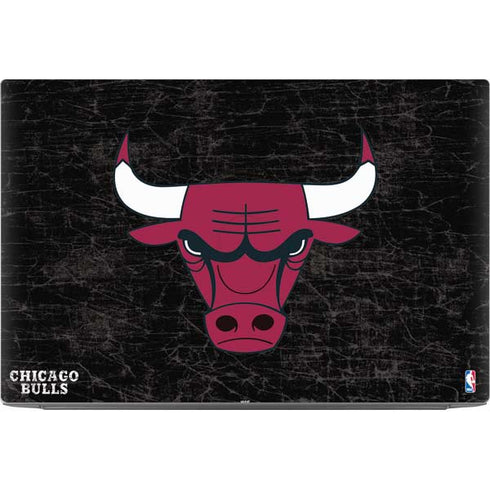 NBA Chicago Bulls Black Distressed Dell XPS Skin