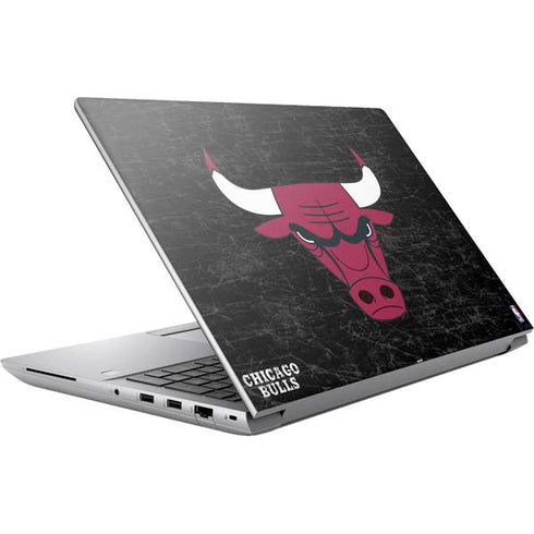 NBA Chicago Bulls Black Distressed HP ZBook Fury 16 G10 Skin