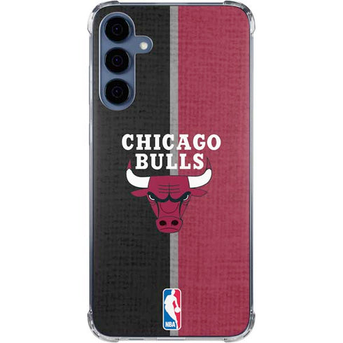 NBA Chicago Bulls Canvas Galaxy A55 5G Clear Case