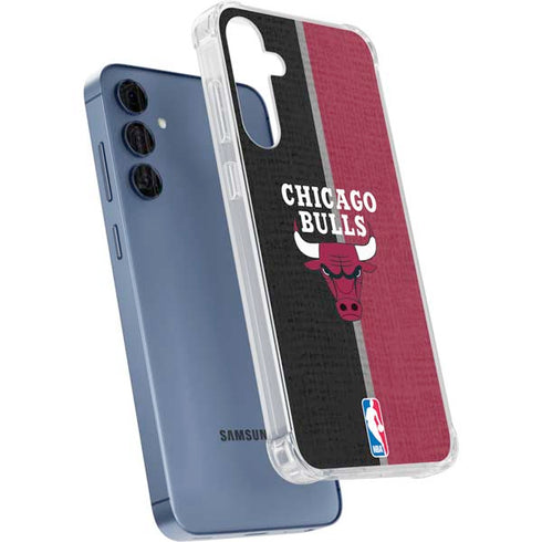 NBA Chicago Bulls Canvas Galaxy A55 5G Clear Case