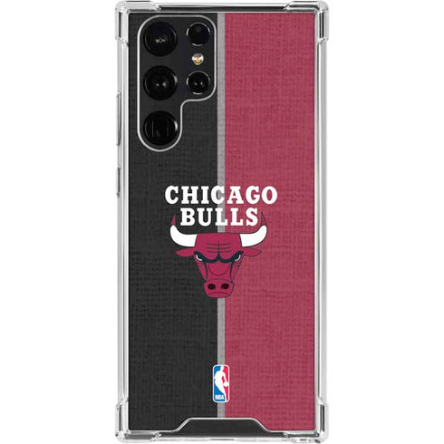 NBA Chicago Bulls Canvas Galaxy S23 Ultra Clear Case