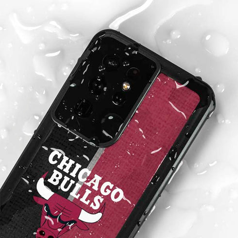 NBA Chicago Bulls Canvas Galaxy S24 Ultra Waterproof Case