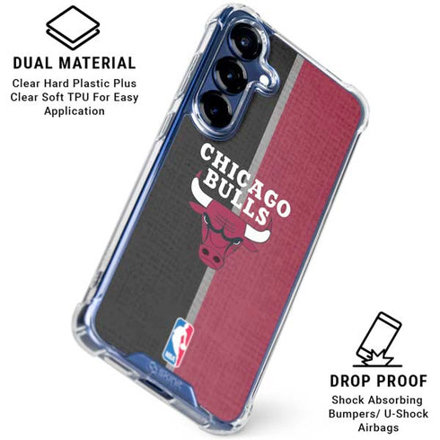 NBA Chicago Bulls Canvas Galaxy S25 Clear Case