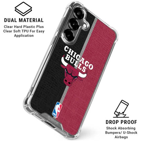 NBA Chicago Bulls Canvas Galaxy S26 Clear Case