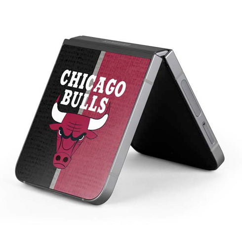 NBA Chicago Bulls Canvas Galaxy Z Flip6 Skin