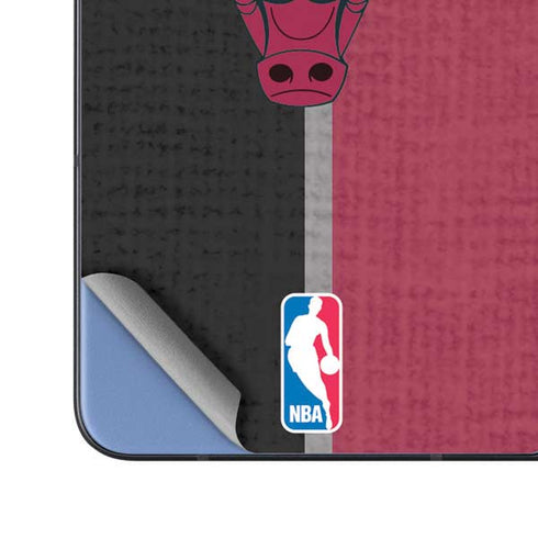 NBA Chicago Bulls Canvas Galaxy Z Fold5 5G Skin