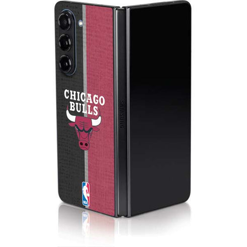 NBA Chicago Bulls Canvas Galaxy Z Fold5 5G Skin