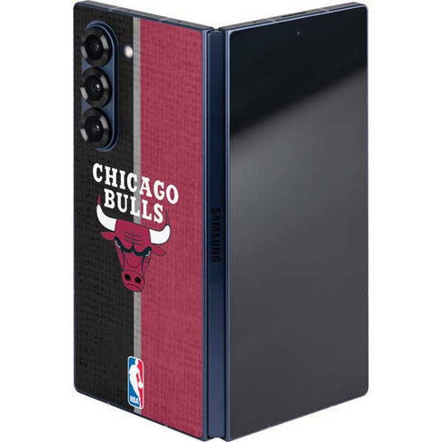 NBA Chicago Bulls Canvas Galaxy Z Fold6 Skin