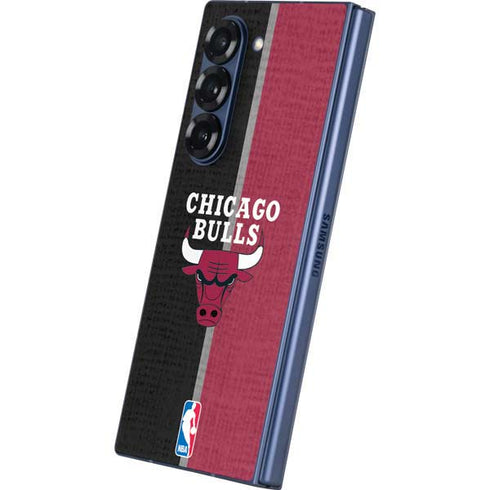 NBA Chicago Bulls Canvas Galaxy Z Fold6 Skin