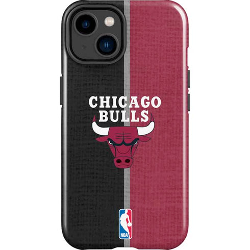 NBA Chicago Bulls Canvas iPhone 15 Impact Case