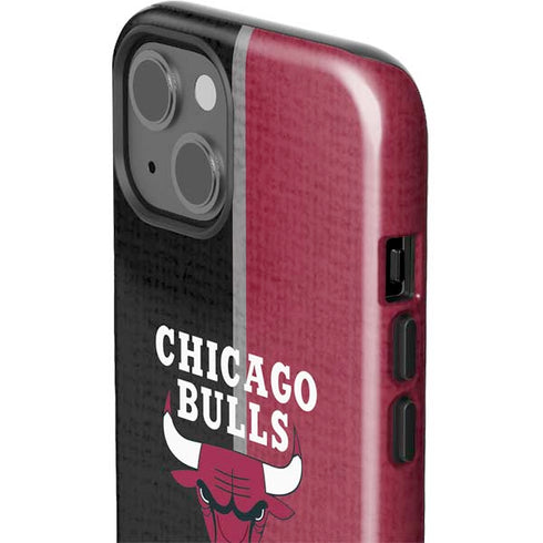 NBA Chicago Bulls Canvas iPhone 15 Impact Case
