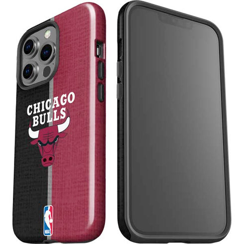 NBA Chicago Bulls Canvas iPhone 15 Pro Impact Case