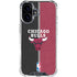 NBA Chicago Bulls Canvas iPhone 16 Clear Case