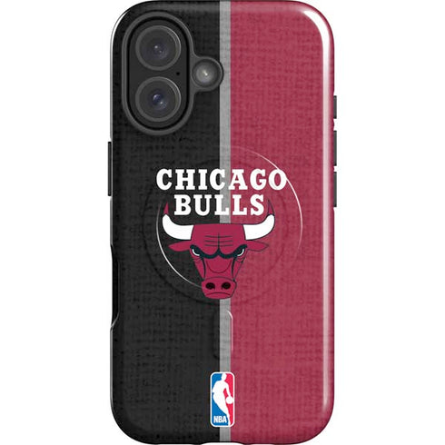 NBA Chicago Bulls Canvas iPhone 16 Magsafe Impact Case