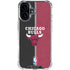 NBA Chicago Bulls Canvas iPhone 16 Plus Clear Case