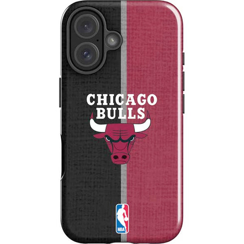 NBA Chicago Bulls Canvas iPhone 16 Plus Impact Case