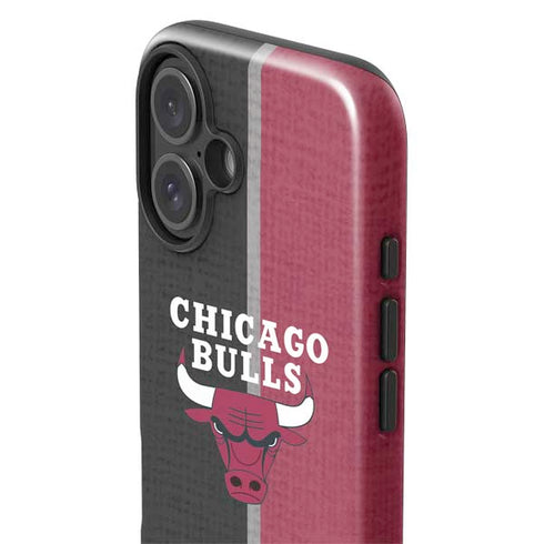 NBA Chicago Bulls Canvas iPhone 16 Plus Impact Case