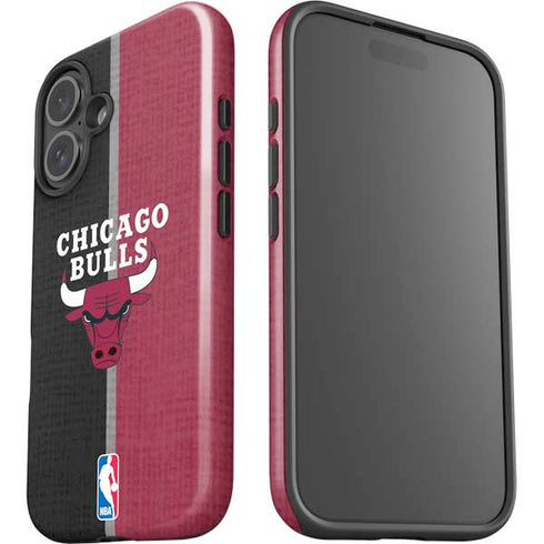NBA Chicago Bulls Canvas iPhone 16 Plus Impact Case