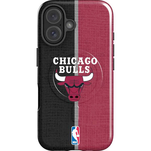 NBA Chicago Bulls Canvas iPhone 16 Plus Magsafe Impact Case