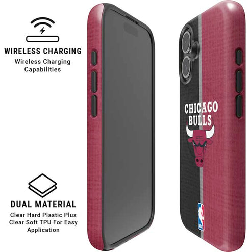 NBA Chicago Bulls Canvas iPhone 16 Plus Magsafe Impact Case
