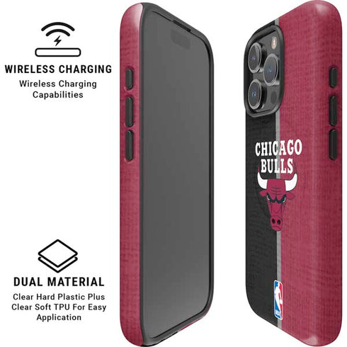 NBA Chicago Bulls Canvas iPhone 16 Pro Magsafe Impact Case