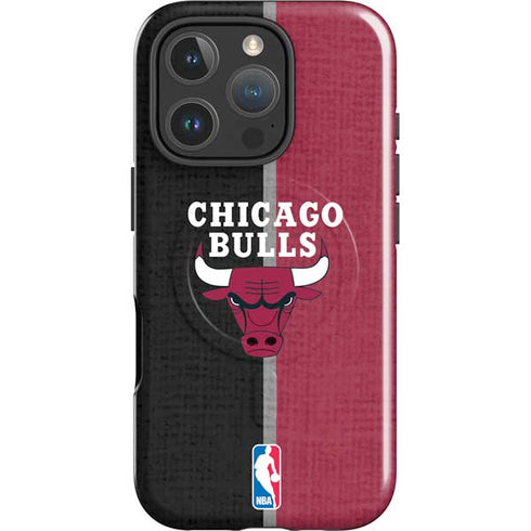 NBA Chicago Bulls Canvas iPhone 16 Pro Max Magsafe Impact Case