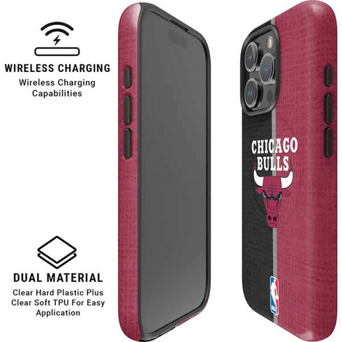 NBA Chicago Bulls Canvas iPhone 16 Pro Max Magsafe Impact Case