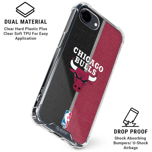 NBA Chicago Bulls Canvas iPhone 16e Clear Case